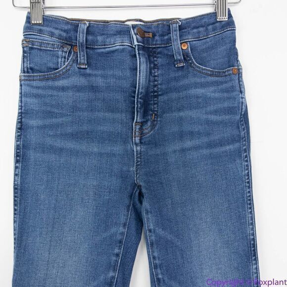 Madewell women's 10" High-Rise Skinny Jeans in Bradshaw‎ Wash, size 23 - Picture 3 of 16